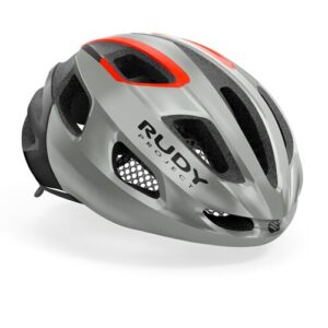 HELMET STRYM GREY METALLIC-RED FLUO SHINY S/M